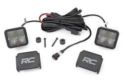 Rough Country 80062 Cowl Mount 2" LED Light Pod Kit for 18-26 Jeep JL/JT
