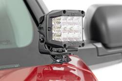 Rough Country Suspension Systems - Rough Country 82071 A-Pillar 2" LED Ditch Light Kit-Spot for 22-26 Toyota Tundra - Image 2