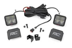 Rough Country 82071 A-Pillar 2" LED Ditch Light Kit-Spot for 22-26 Toyota Tundra