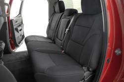 Rough Country Suspension Systems - Rough Country 91049 Front/Rear Seat Covers Black for 22-26 Toyota Tundra CrewMax - Image 3