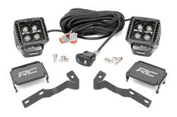 Rough Country A-Pillar 2" LED Ditch Light Kit-Spot for 05-15 Toyota Tacoma 71090