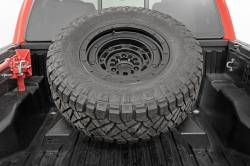 Rough Country Suspension Systems - Rough Country 73110 Bed Mount Spare Tire Carrier Black for 16-23 Toyota Tacoma - Image 1