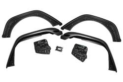 Rough Country Suspension Systems - Rough Country A-J01822 WF1 Fender Flares Black for 18-26 Jeep Wrangler JL - Image 2