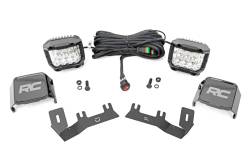 Rough Country Suspension Systems - Rough Country 71056 A-Pillar 3" Ditch Light Kit for 14-18 Silverado/Sierra 1500 - Image 1