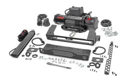 Rough Country Suspension Systems - Rough Country 51098 OEM Steel Bumper Winch Mount Kit w/Winch/LED 21-26 Bronco - Image 1