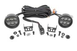 Rough Country Suspension Systems - Rough Country 71078 A-Pillar 3.5" LED Ditch Light Kit Flood for 21-26 Bronco - Image 1