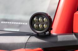 Rough Country Suspension Systems - Rough Country 71078 A-Pillar 3.5" LED Ditch Light Kit Flood for 21-26 Bronco - Image 6