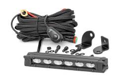 Rough Country Suspension Systems - Rough Country 70416ABL Black Series 6" Slimline LED Light Bar EACH - Image 1