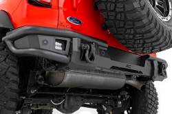 Rough Country Suspension Systems - Rough Country 51210 Heavy Duty Tubular Black Rear Bumper for 21-25 Ford Bronco - Image 4