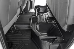 Rough Country Suspension Systems - Rough Country Rear Underseat Storage Bin Black for 02-18 RAM Crew RC09401 - Image 1
