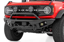 Rough Country Suspension Systems - Rough Country 51200A Heavy Duty Tubular Black Front Bumper for 21-26 Bronco 2DR - Image 2