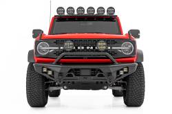 Rough Country Suspension Systems - Rough Country 51200A Heavy Duty Tubular Black Front Bumper for 21-26 Bronco 2DR - Image 5