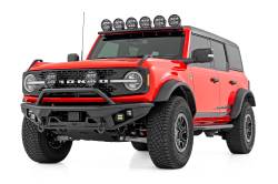 Rough Country Suspension Systems - Rough Country 51200A Heavy Duty Tubular Black Front Bumper for 21-26 Bronco 2DR - Image 4