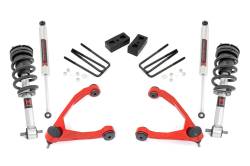Rough Country Suspension Systems - Rough Country 19840RED 3.5" M1 Lift w/Cast Steel for 07-16 Silverado/Sierra 1500 - Image 1