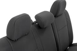 Rough Country Suspension Systems - Rough Country 91057 Front/Rear Seat Covers Black for 05-15 Tacoma Double 2WD/4WD - Image 5