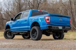 Rough Country Suspension Systems - Rough Country 10810A Heavy Duty Black Rear Bumper for 21-23 Ford F150 - Image 6