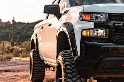 Rough Country Suspension Systems - Rough Country A-C12211 Black Defender Fender Flares for 19-26 Silverado 1500 - Image 2