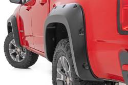 Rough Country Suspension Systems - Rough Country F-C11511A Black Pocket Fender Flares for 15-22 Chevy Colorado 5' - Image 1