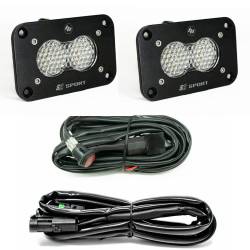 Baja Designs - Baja Designs 547808 S2 Sport Black Flush Mount LED Light Pod Reverse Kit - Image 1