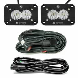 Baja Designs - Baja Designs 547807 S2 Sport Black Flush Mount LED Light Pod Reverse Kit - Image 1