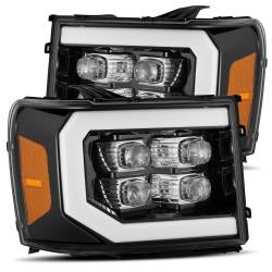 AlphaRex - AlphaRex 880608 Jet Black LED Projector Headlights for 07-13 Gmc Sierra - Image 1