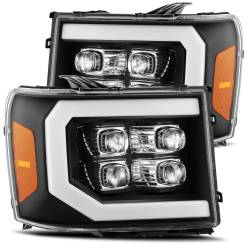 AlphaRex - AlphaRex 880609 Black LED Projector Headlights for 07-13 GMC Sierra - Image 1