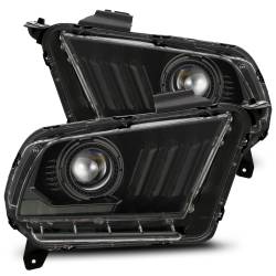 AlphaRex - AlphaRex 880118 Jet Black LED Projector Headlights for 10-14 Ford Mustang - Image 1