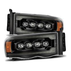 AlphaRex - AlphaRex 880566 Alpha Black LED Projector Headlights for 02-05 Dodge Ram - Image 1