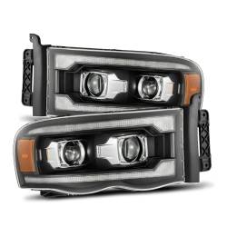 AlphaRex - AlphaRex 880567 Black LED Projector Headlights for 02-05 Dodge Ram - Image 1