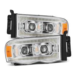 AlphaRex - AlphaRex 880568 Chrome LED Projector Headlights for 02-05 Dodge Ram - Image 1