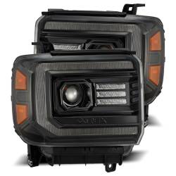 AlphaRex - AlphaRex 880614 Alpha Black LED Projector Headlights for 14-18 Gmc Sierra - Image 1