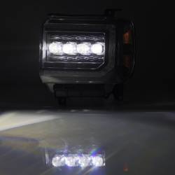 AlphaRex - AlphaRex 880617 Black LED Projector Headlights for 14-18 Gmc Sierra - Image 2