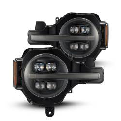 AlphaRex - AlphaRex 880259 Alpha Black LED Projector Headlights for 21-24 Ford Bronco - Image 1