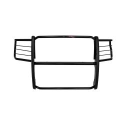 TrailFX - TrailFX E0021B Grille Guard 1-Piece Gloss Black Steel 1.5" Dia w/Brush Guard - Image 1