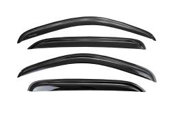 TrailFX - TrailFx 4768H 4PC Window Vents Low Profile Tape-On Smoke Acrylic - Image 1