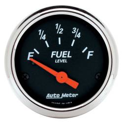 AutoMeter - AutoMeter 1425 Air-Core Designer Black Fuel Level Gauge 0-30Ohm 2-1/16" - Image 1
