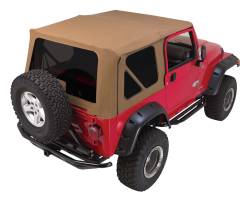 RT Offroad - RT Offroad CT20437T Spice Denim Soft Top for 97-06 Jeep Wrangler TJ Full Steel - Image 1