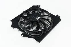 CSF Cooling - Racing & High Performance Division - CSF Cooling 2858FB Black All-Aluminum Fan Shroud w/12" SPAL Fan for 92-00 Civic - Image 1