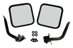 RT Offroad - RT Offroad RT30002 Gloss Black Mirror for 76-95 Jeep CJ5/CJ7/CJ8/YJ Wrangler - Image 1