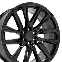 OE Wheels LLC - OE Wheels CA90-24100-6550-28B CA90 24x10 6x5.5 28mm Gloss Black - Image 1