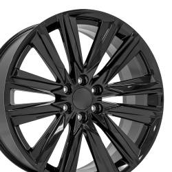 OE Wheels LLC - OE Wheels CA91-24100-6550-28B CA91 24x10 6x5.5 28mm Gloss Black - Image 1