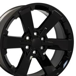 OE Wheels LLC - OE Wheels CV41B-22090-6550-24B CV41B 22x9 6x5.5 24mm Gloss Black - Image 3