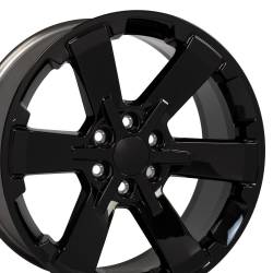 OE Wheels LLC - OE Wheels CV41B-22090-6550-24B CV41B 22x9 6x5.5 24mm Gloss Black - Image 1