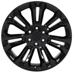 OE Wheels LLC - OE Wheels CV43B-22090-6550-24B CV43B 22x9 6x5.5 24mm Gloss Black - Image 2