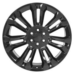 OE Wheels LLC - OE Wheels CV43B-24100-6550-24B CV43B 24x10 6x5.5 24mm Gloss Black - Image 2