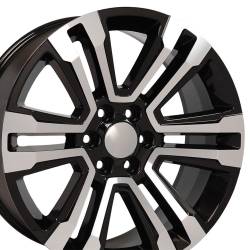 OE Wheels CV44 22x9 6x5.5 24mm Gloss Black/Machined CV44-22090-6550-24MB