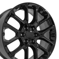 OE Wheels CV67 22x9 6x5.5 28mm Gloss Black CV67-22090-6550-28B
