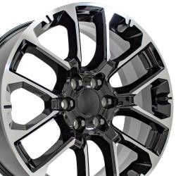 OE Wheels CV67 22x9 6x5.5 28mm Gloss Black/Machined CV67-22090-6550-28MB