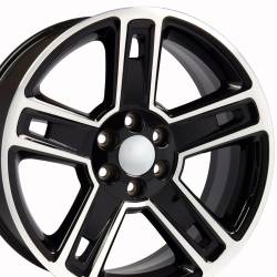 OE Wheels CV74B-22090-6550-24MB CV74B 22x9 6x5.5 24mm Gloss Black/Machined