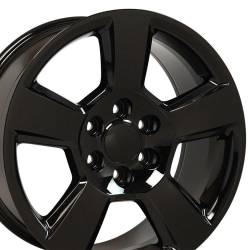 OE Wheels LLC - OE Wheels CV76-20090-6550-27B CV76 20x9 6x5.5 27mm Gloss Black - Image 3